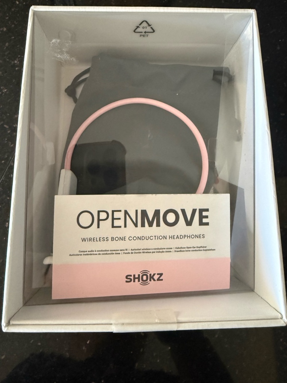 Shokz OpenMove Wireless Bone Conduction Headphones - Pink